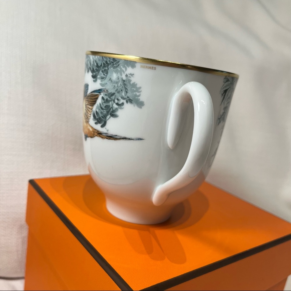 NEW Hermes Carnets d’Equateur Bird Porcelain Mug 14oz - Picture 6 of 10